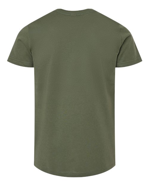 BELLA + CANVAS 3001Y - Military Green - Back