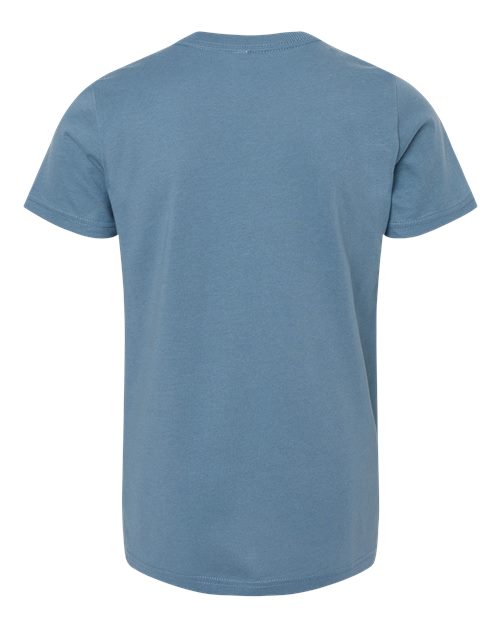 BELLA + CANVAS 3001Y - Steel Blue - Back