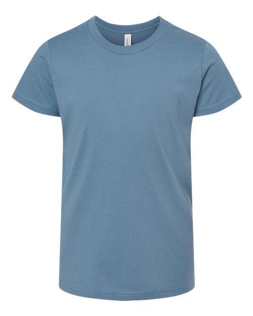 BELLA + CANVAS 3001Y - Steel Blue - Front