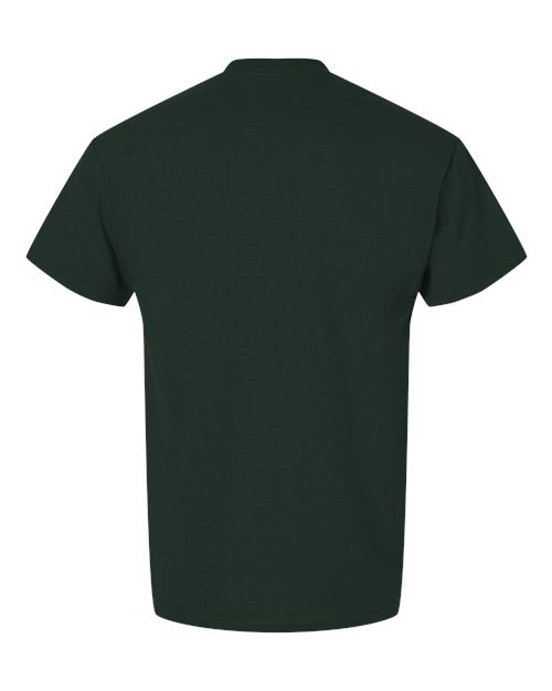 Gildan 8000 - Forest Green - Back