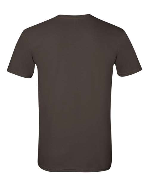 Gildan 64000 - Dark Chocolate - Back