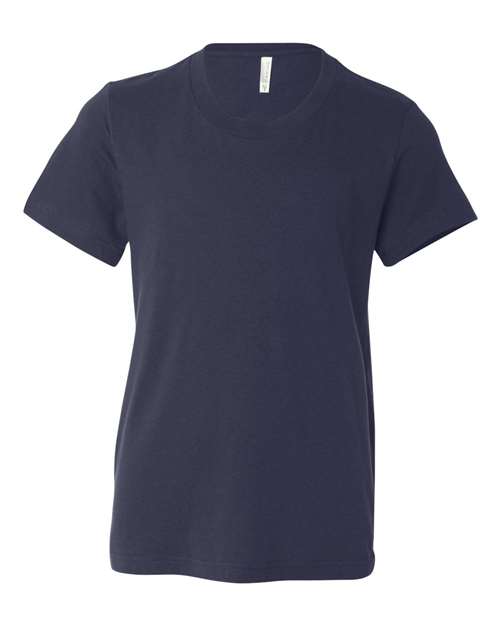 BELLA + CANVAS 3001Y - Navy - Front