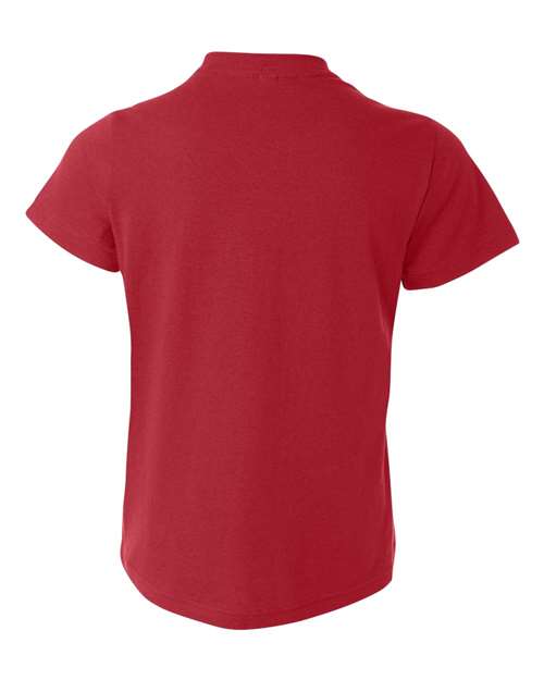 BELLA + CANVAS 3001Y - Red - Back