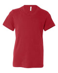 BELLA + CANVAS 3001Y - Red - Front