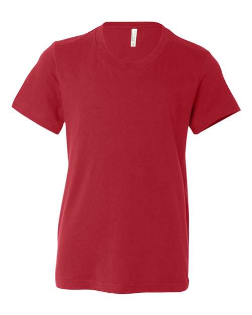 BELLA + CANVAS 3001Y - Red - Front