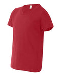 BELLA + CANVAS 3001Y - Red - Side