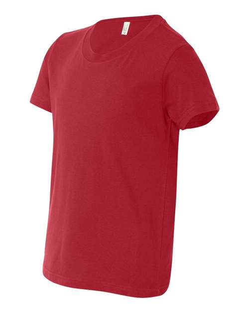 BELLA + CANVAS 3001Y - Red - Side