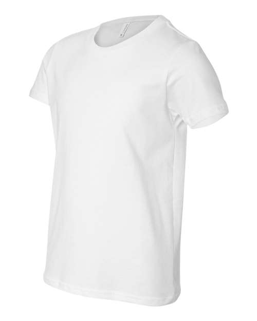 BELLA + CANVAS 3001Y - White - Side