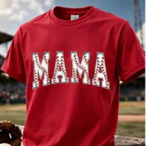 ⚾ “MAMA” Baseball Stitch Tee