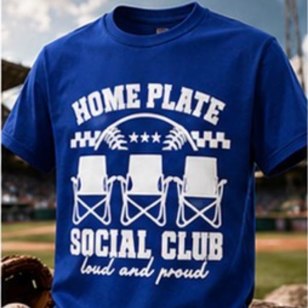 ⚾ Home Plate Social Club Tee – Loud & Proud
