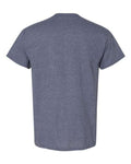 Gildan 8000 - Heather Dark Navy - Back