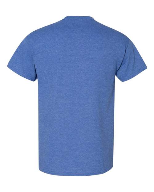 Gildan 8000 - Heather Deep Royal - Back