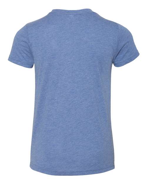 BELLA + CANVAS 3413Y - Blue Triblend - Back