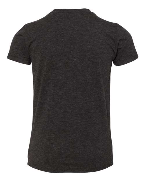 BELLA + CANVAS 3413Y - Charcoal Black Triblend - Back