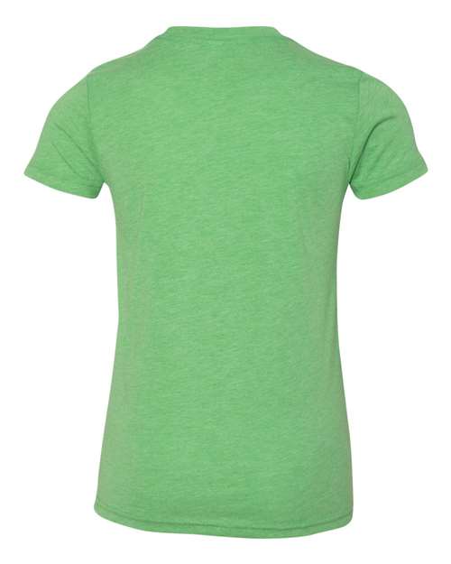 BELLA + CANVAS 3413Y - Green Triblend - Back