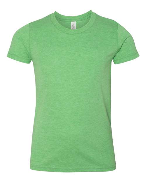 BELLA + CANVAS 3413Y - Green Triblend - Front