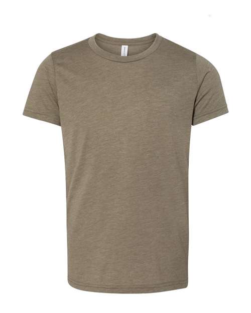 BELLA + CANVAS 3413Y - Olive Triblend - Front