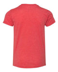 BELLA + CANVAS 3413Y - Red Triblend - Back
