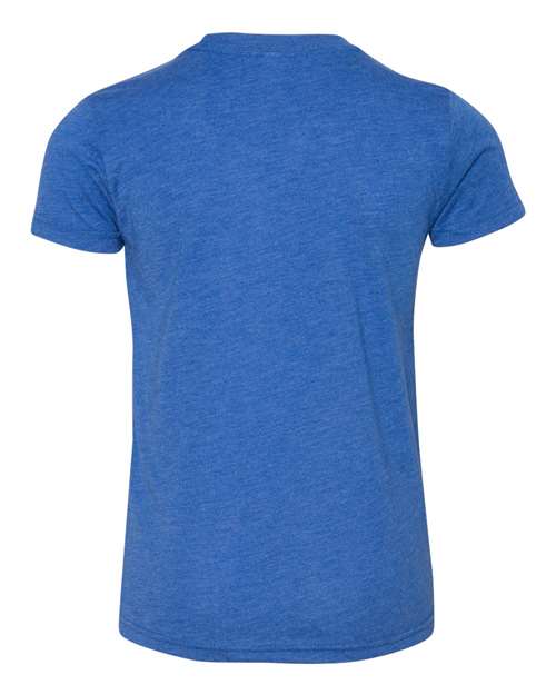 BELLA + CANVAS 3413Y - True Royal Triblend - Back