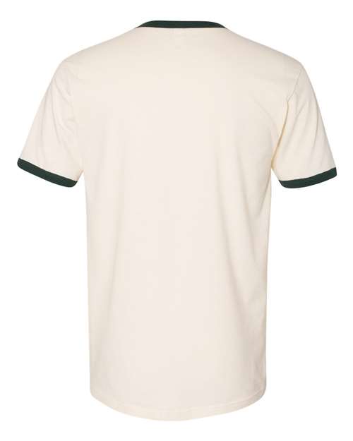 Next Level 3604 - Natural/ Forest Green - Back