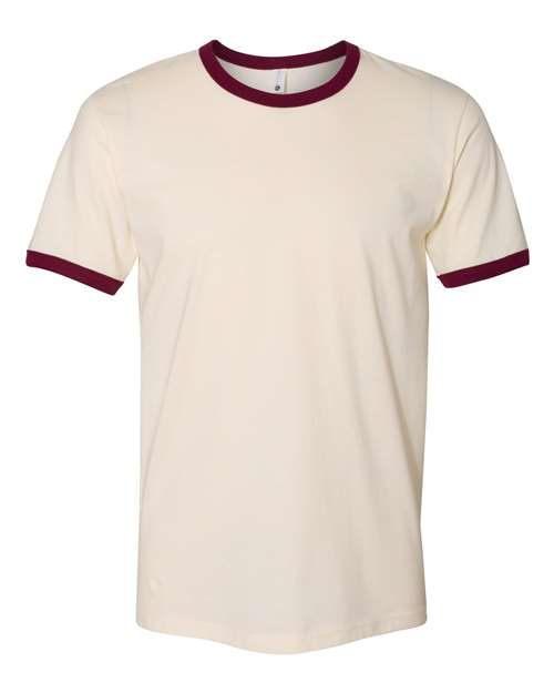 Next Level 3604 - Natural/ Maroon - Front