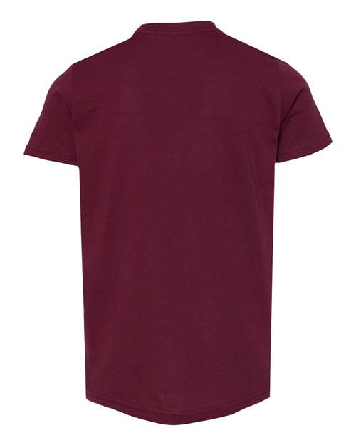 BELLA + CANVAS 3001Y - Maroon - Back