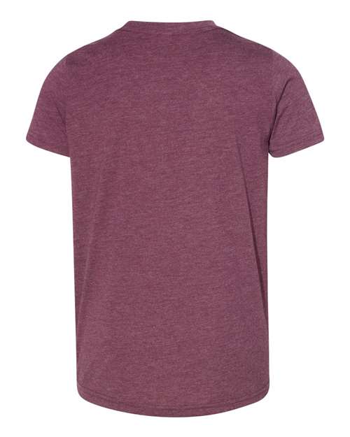 BELLA + CANVAS 3413Y - Maroon Triblend - Back