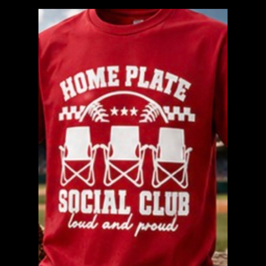 ⚾ Home Plate Social Club Tee – Loud & Proud