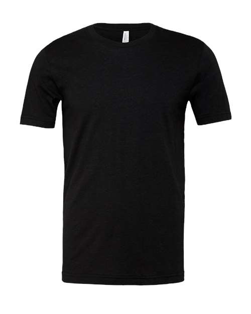 BELLA + CANVAS 3001CVC - Black Heather - Front