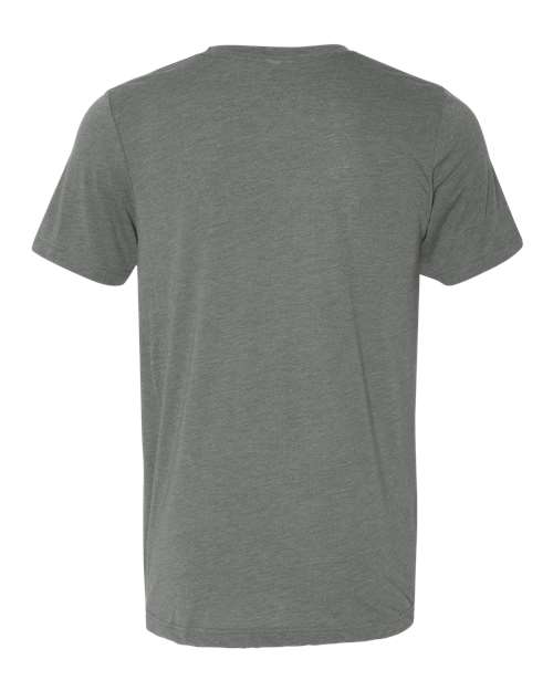 BELLA + CANVAS 3001CVC - Deep Heather - Back