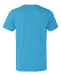 BELLA + CANVAS 3001CVC - Heather Aqua - Back