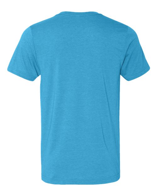 BELLA + CANVAS 3001CVC - Heather Aqua - Back