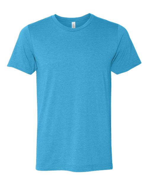 BELLA + CANVAS 3001CVC - Heather Aqua - Front