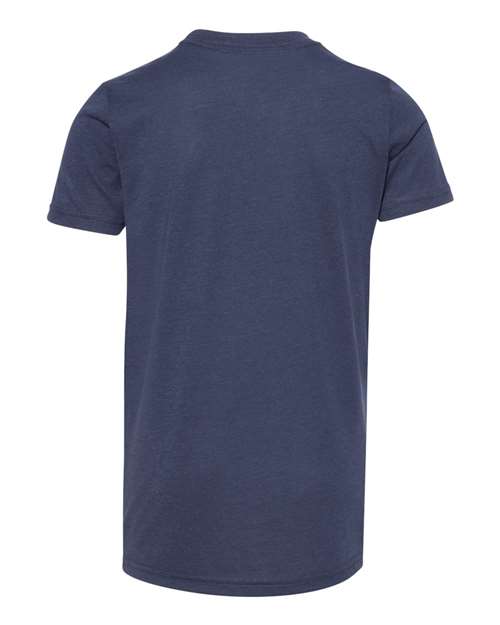 BELLA + CANVAS 3413Y - Solid Navy Triblend - Back
