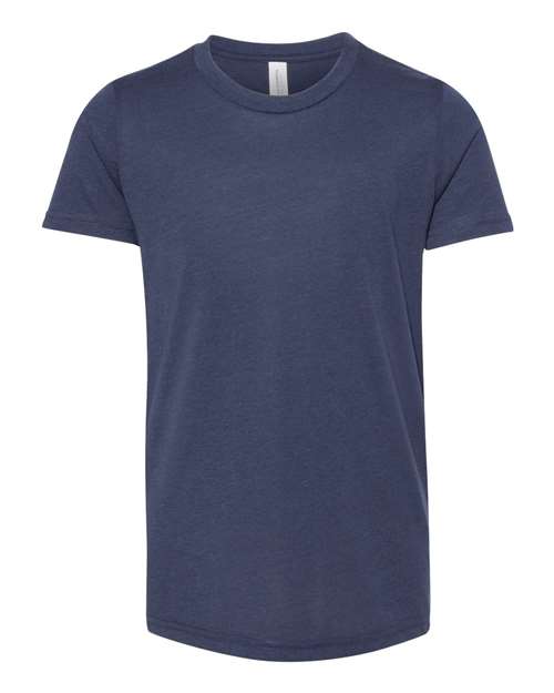 BELLA + CANVAS 3413Y - Solid Navy Triblend - Front