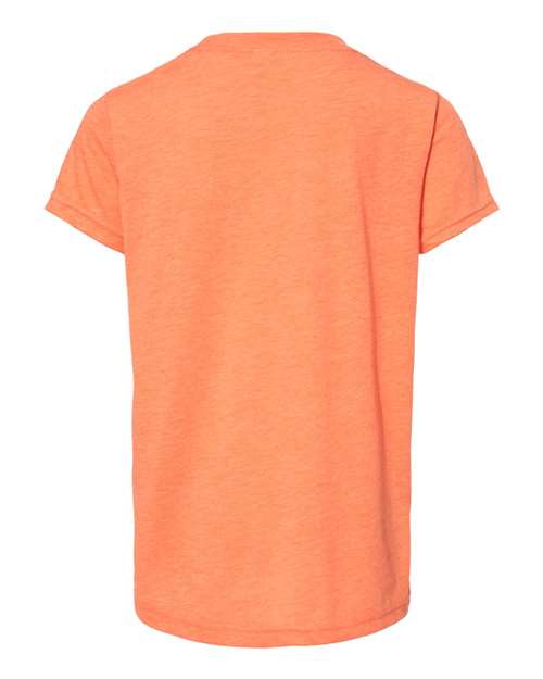 BELLA + CANVAS 3413Y - Orange Triblend - Back