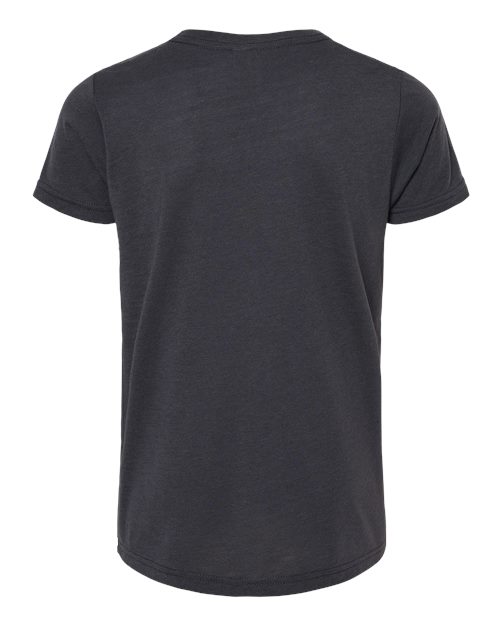 BELLA + CANVAS 3413Y - Solid Dark Grey Triblend - Back