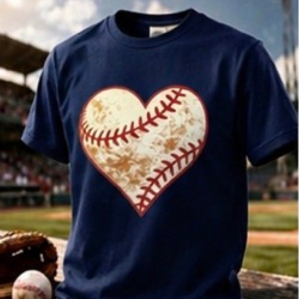 ⚾ Baseball Heart Tee – Love the Game
