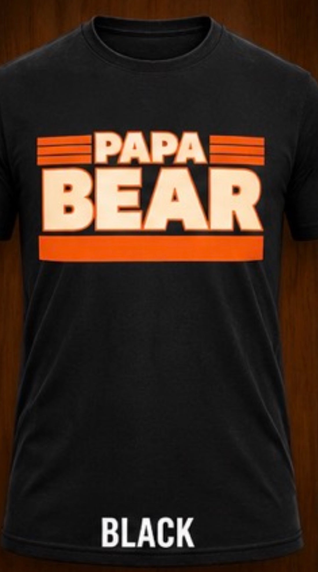 🏈 Papa Bear Pride – Bold Football Dad Tee