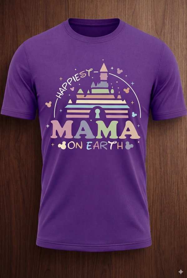 🏈 Happiest Mama on Earth Tee – Magical Mom Pride You Can Wear