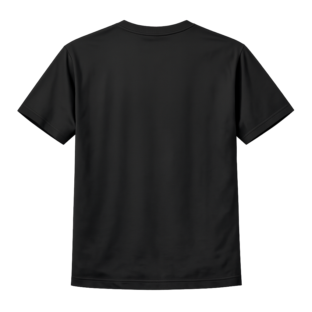 Black T-shirt back