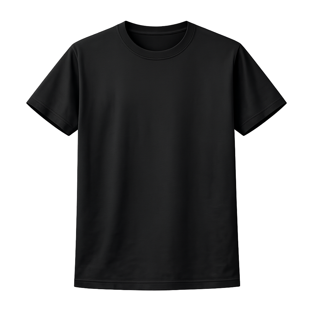 Black T-shirt front