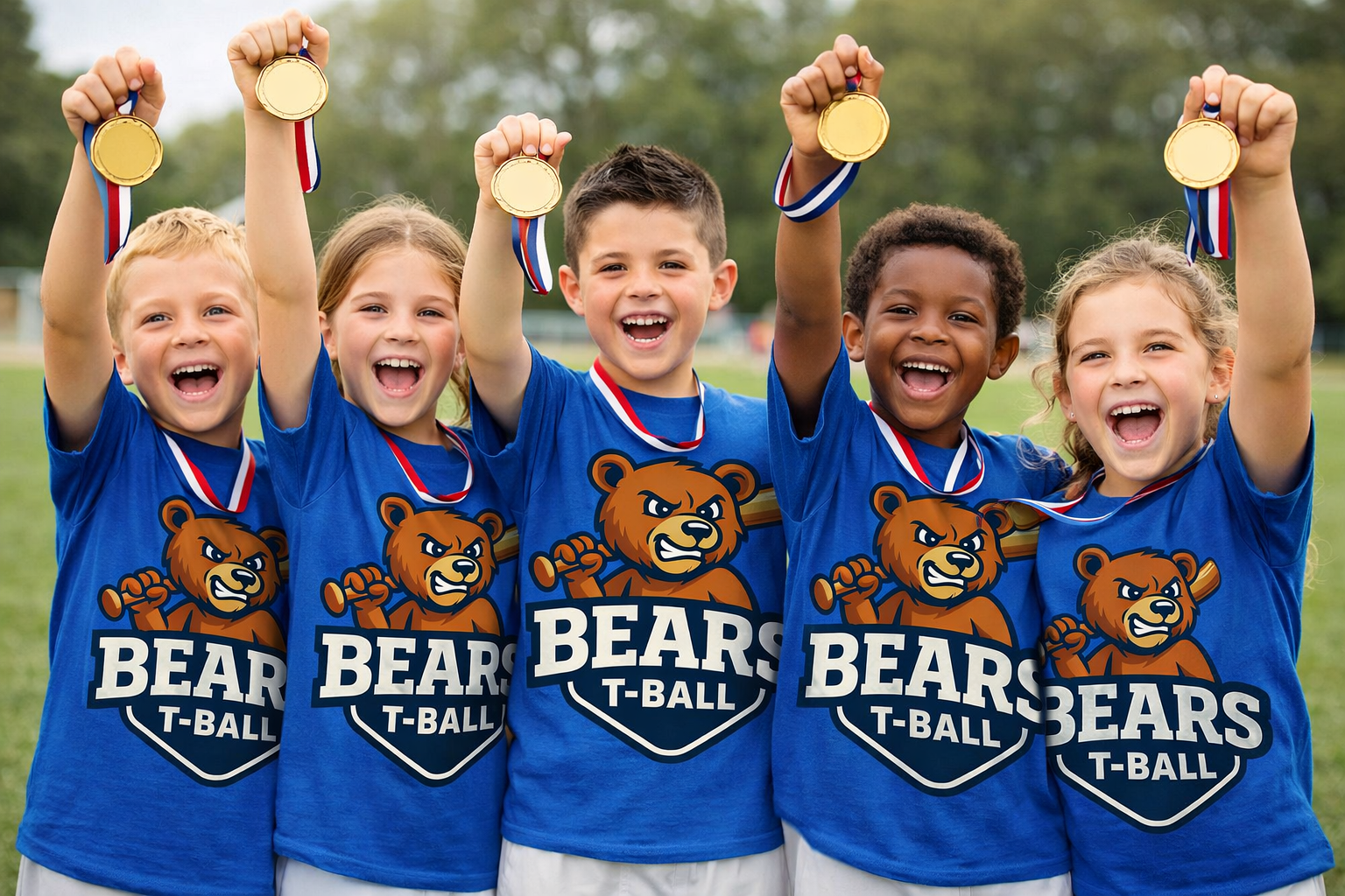 Bears T-Ball showcase card